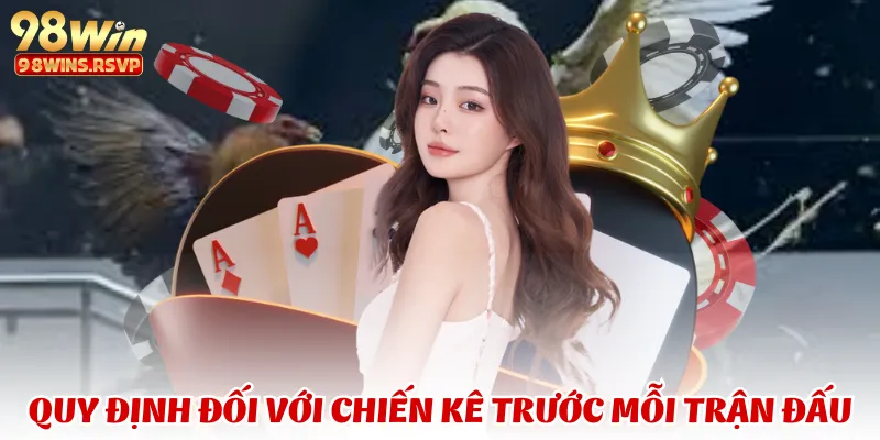 Quy định đối với chiến kê trước mỗi trận đấu